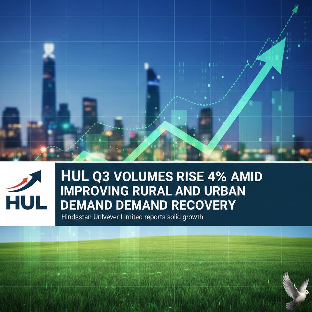 HUL Q3 Volumes Rise 4% Amid Improving Rural and Urban Demand Recovery
