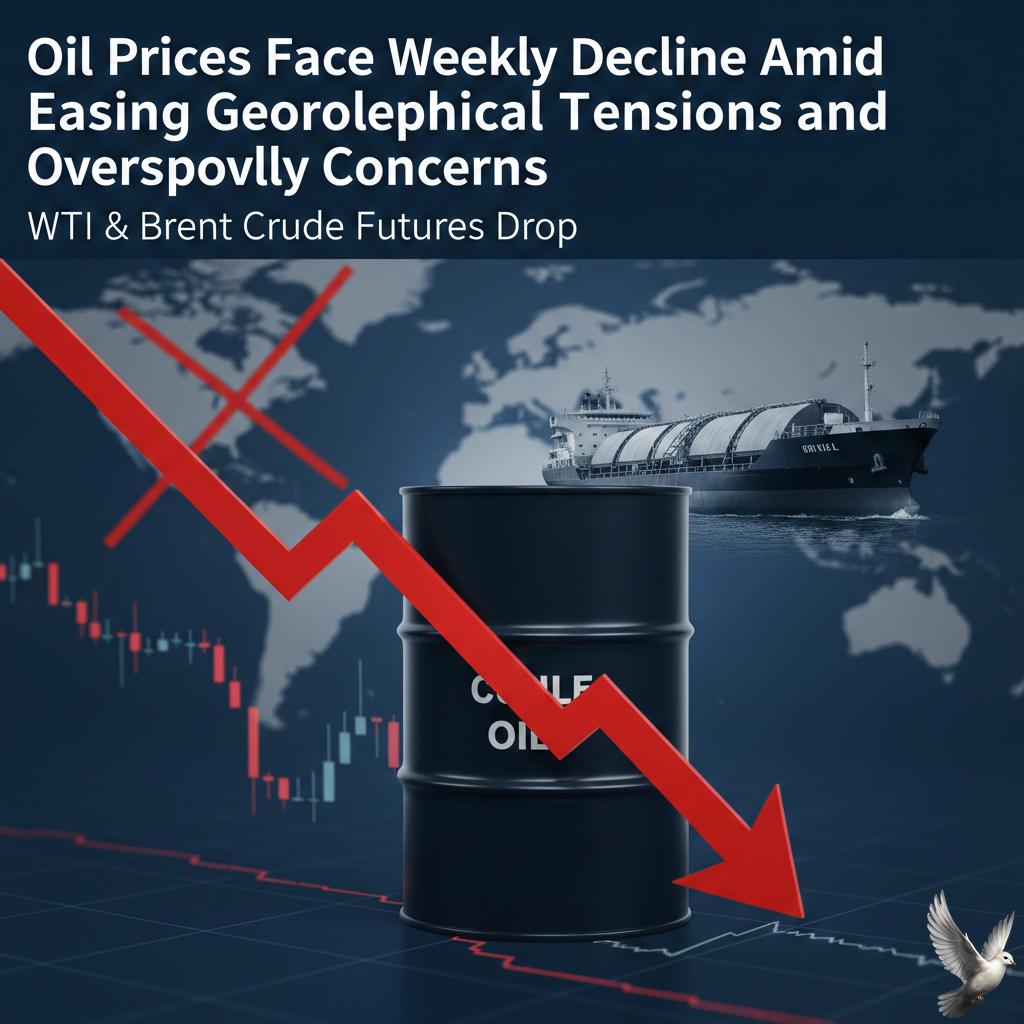 **Oil Prices Face Weekly Decline Amid Easing Geopolitical Tensions and Oversupply Concerns**