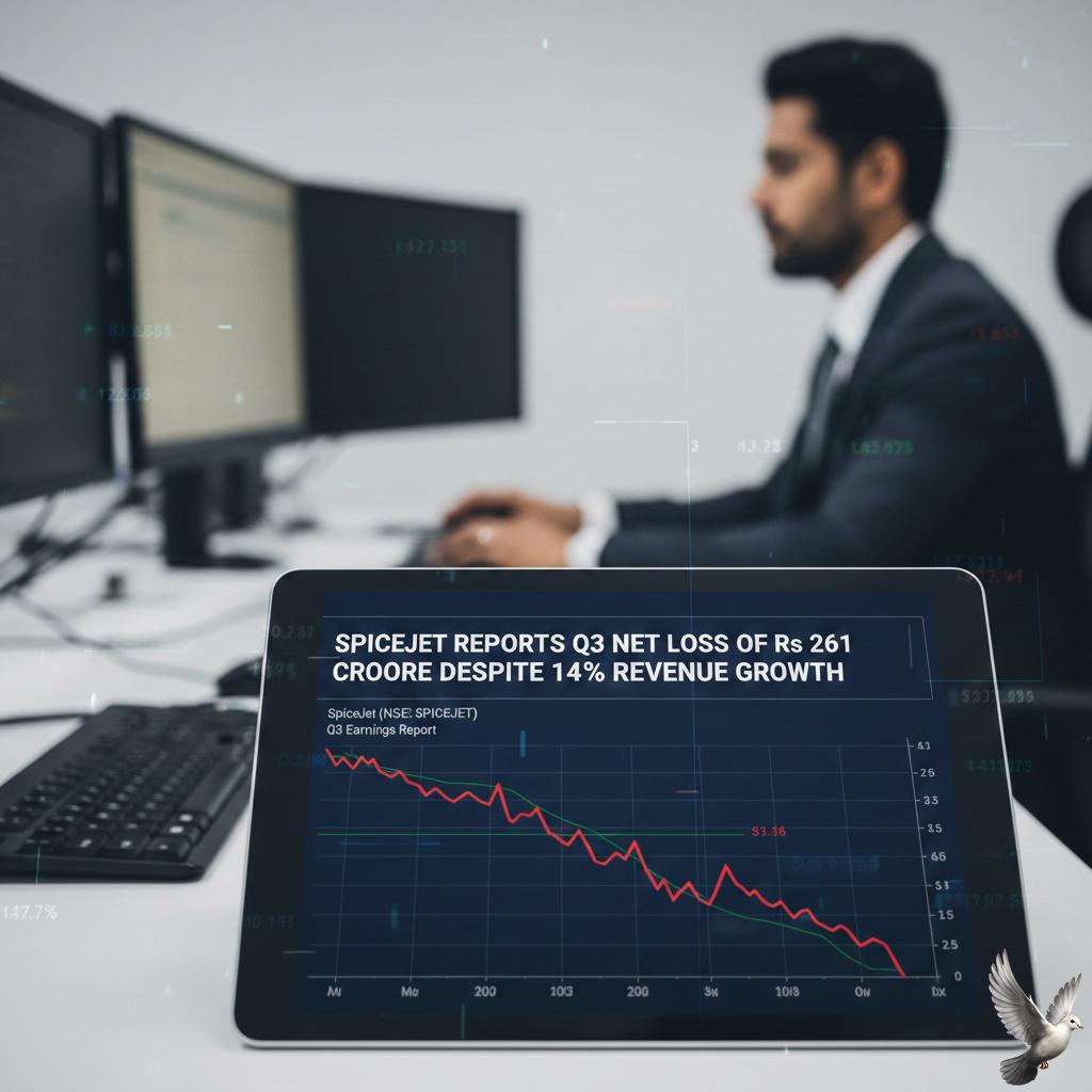 SpiceJet Reports Q3 Net Loss of Rs 261 Crore Despite 14% Revenue Growth