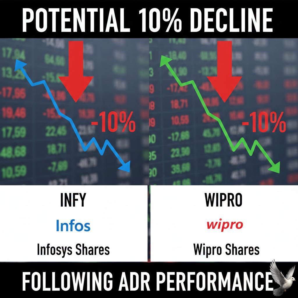 Infosys and Wipro Shares Face Potential 10% Decline Following ADR Performance