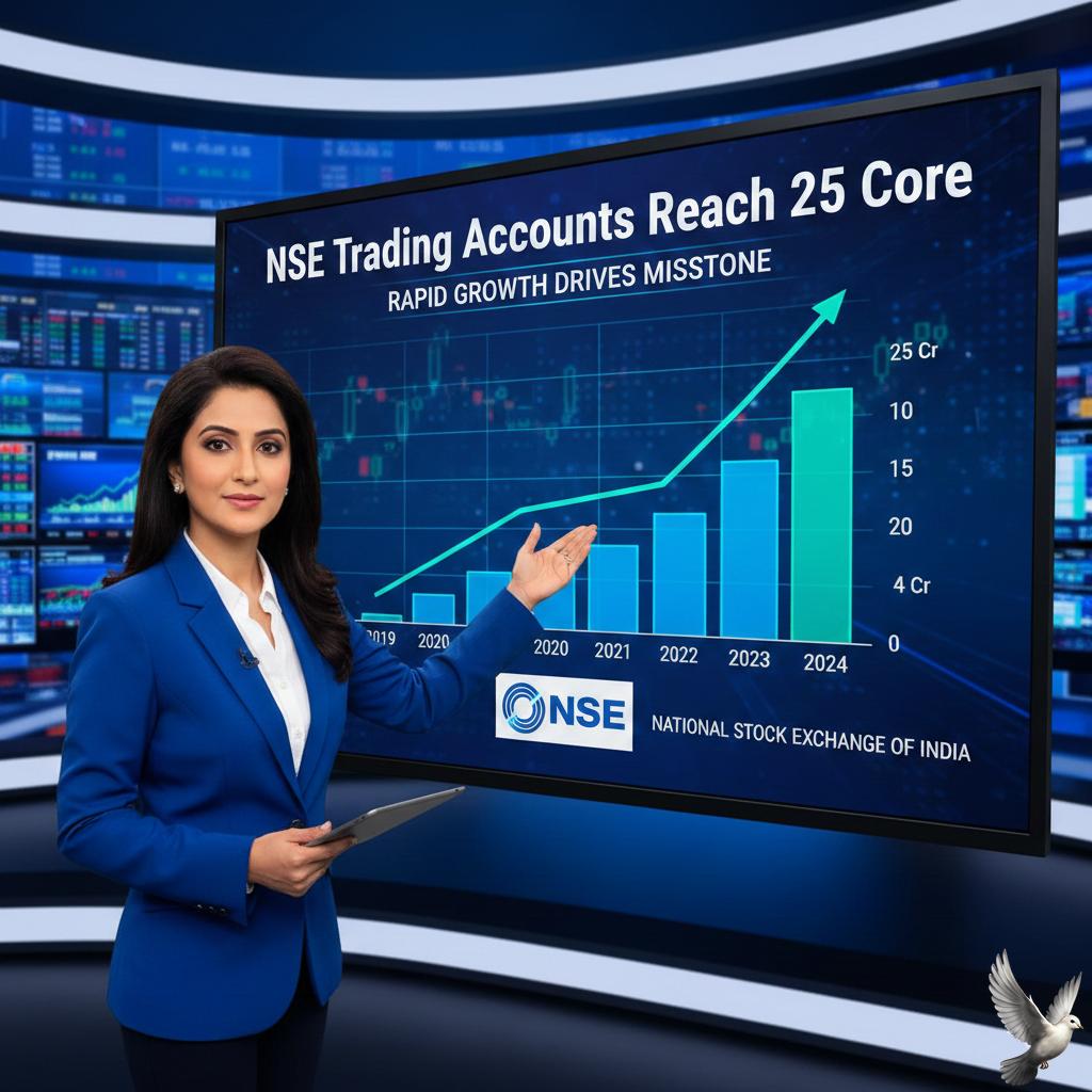 NSE Trading Accounts Reach 25 Crore Following Rapid Growth