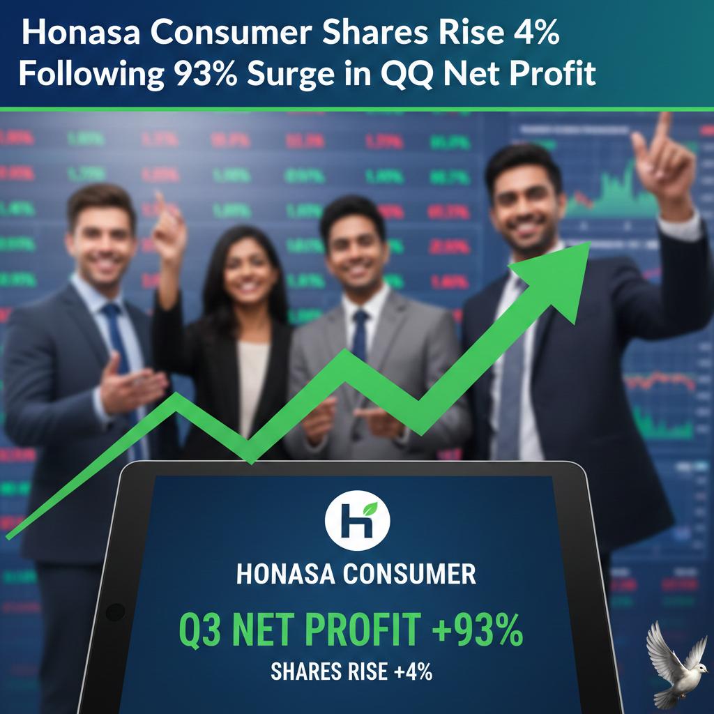 Honasa Consumer Shares Rise 4% Following 93% Surge in Q3 Net Profit