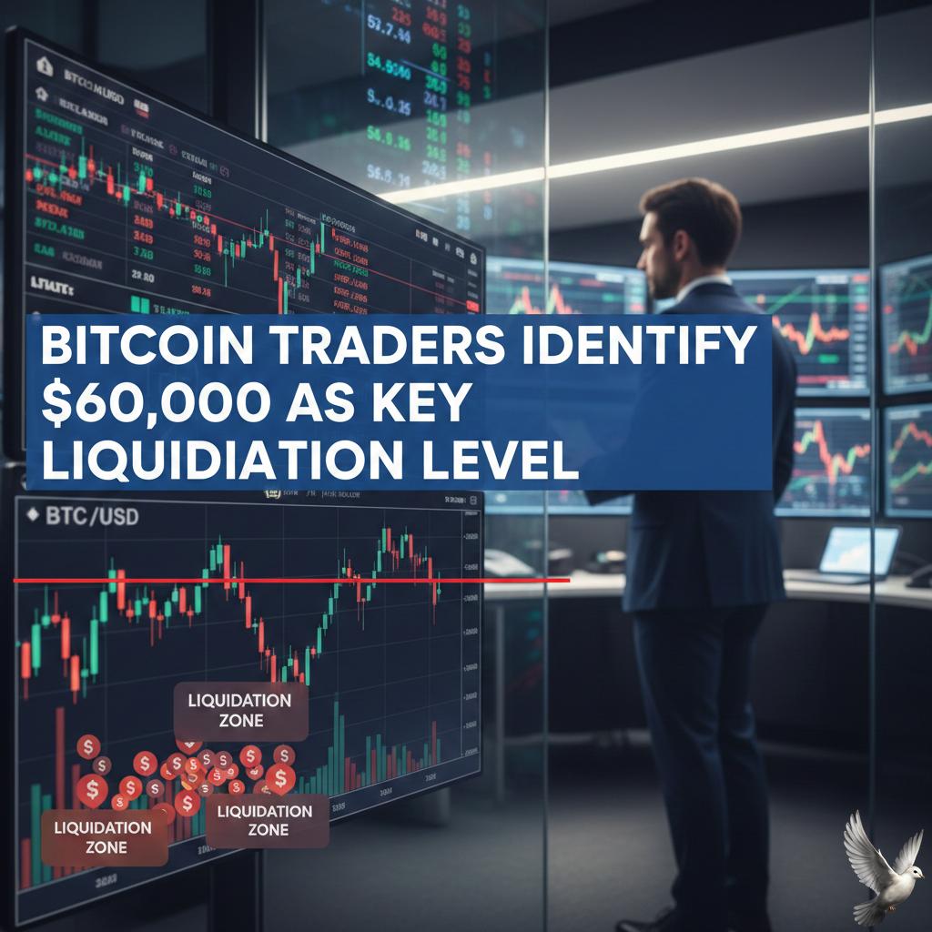 Bitcoin Traders Identify $60,000 as Key Liquidation Level