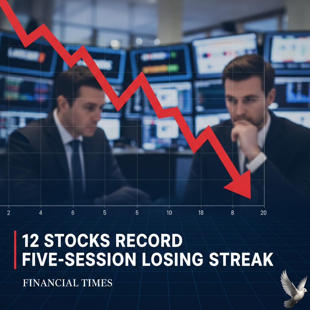 12 Stocks Record Five-Session Losing Streak