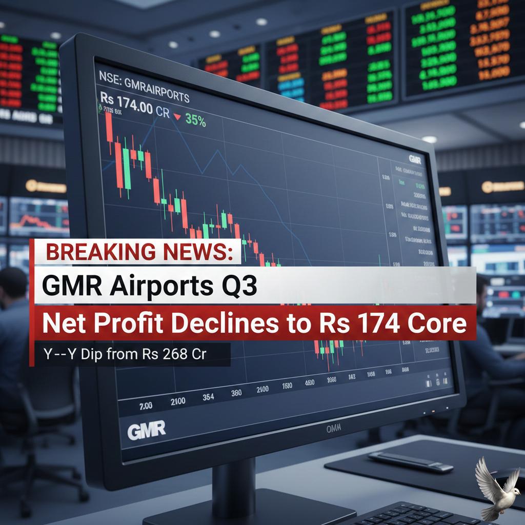 GMR Airports Q3 Net Profit Declines to Rs 174 Crore