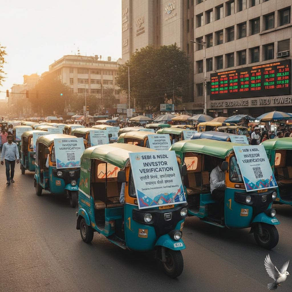 SEBI and NSDL Launch Investor Verification Awareness Campaign via Auto Rickshaws
