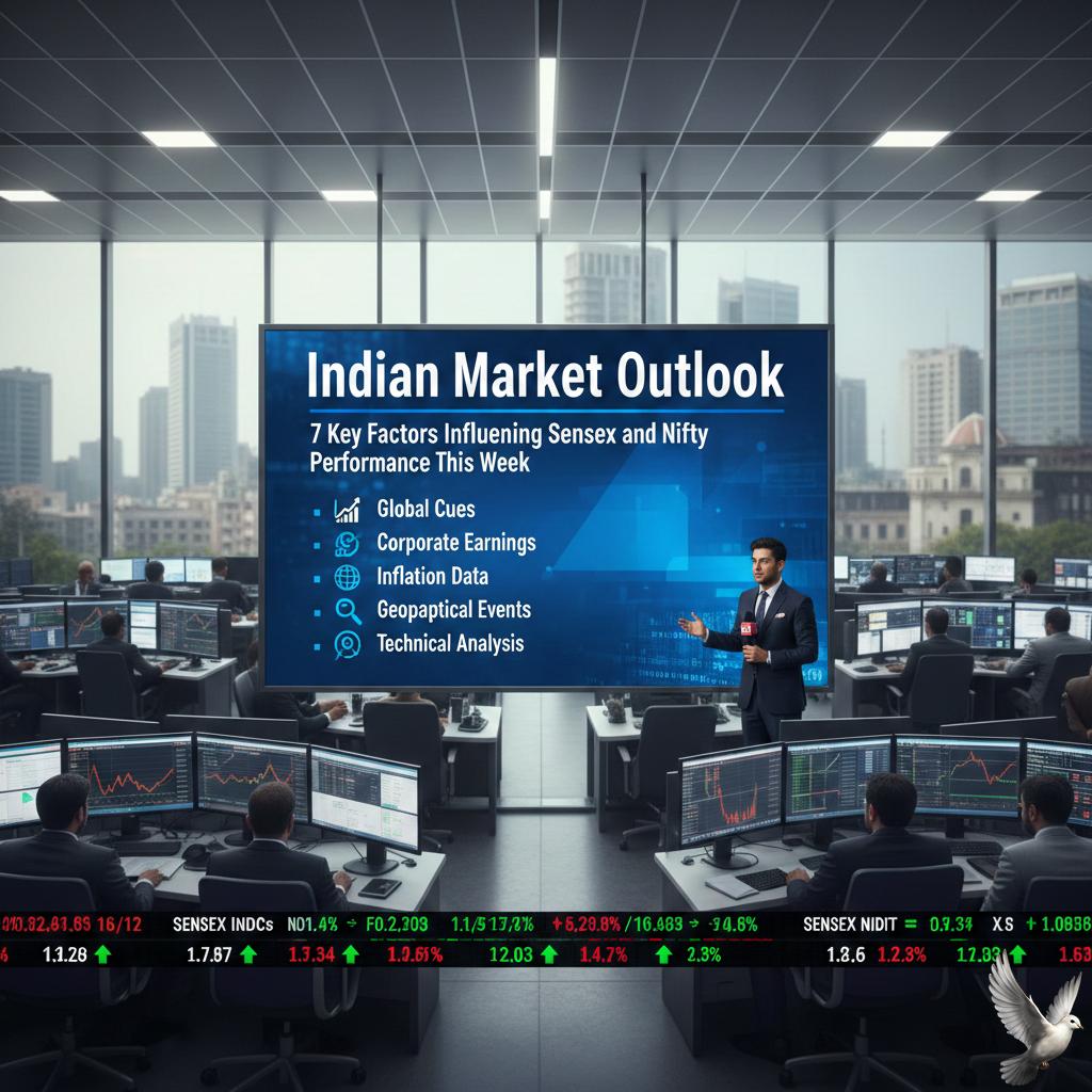 Indian Market Outlook: 7 Key Factors Influencing Sensex and Nifty Performance This Week
