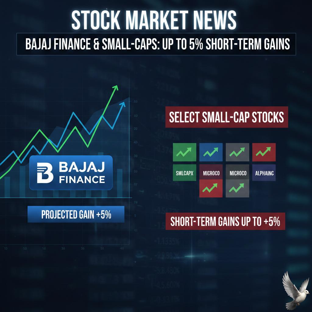 Bajaj Finance and Select Small-cap Stock Projected for Short-Term Gains of Up to 5%
