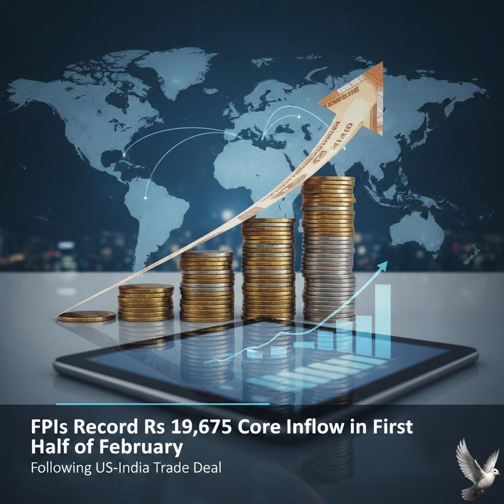 FPIs Record Rs 19,675 Crore Inflow in First Half of February Following US-India Trade Deal