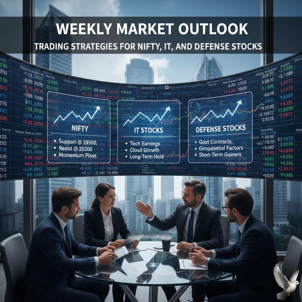Weekly Market Outlook: Trading Strategies for Nifty, IT, and Defense Stocks
