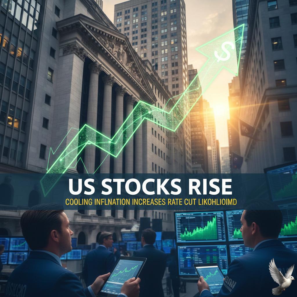 US Stocks Rise as Cooling Inflation Increases Rate Cut Likelihood