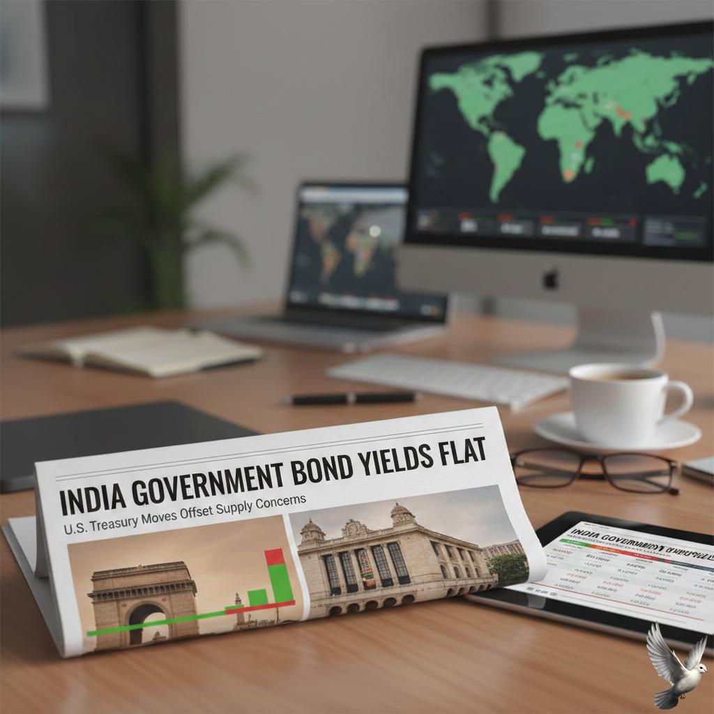 India Government Bond Yields Flat as U.S. Treasury Moves Offset Supply Concerns