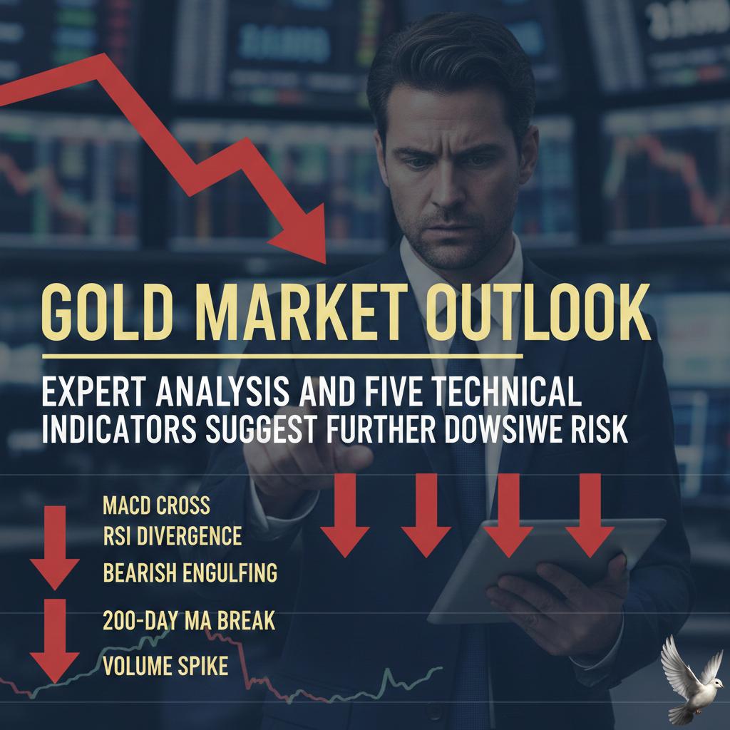 Gold Market Outlook: Expert Analysis and Five Technical Indicators Suggest Further Downside Risk