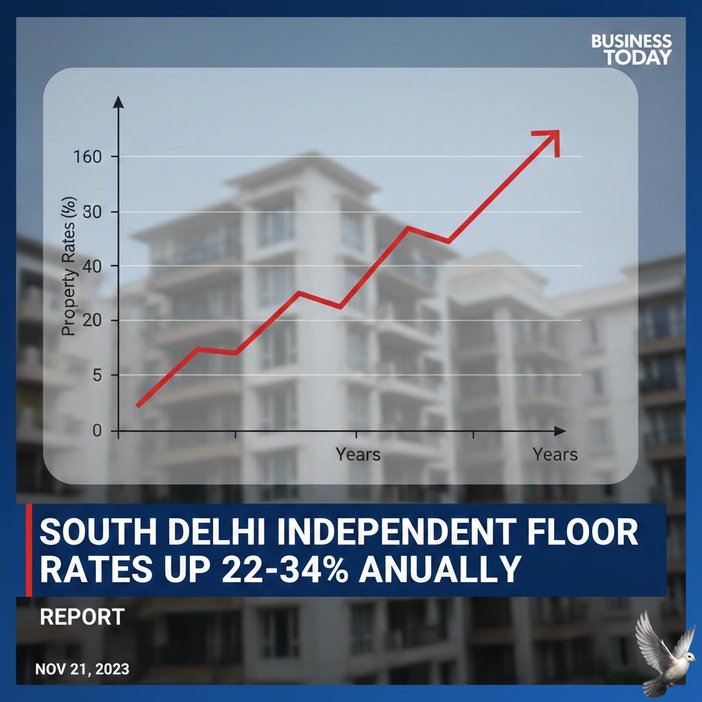 South Delhi Independent Floor Rates Increased 22-34% Annually: Report