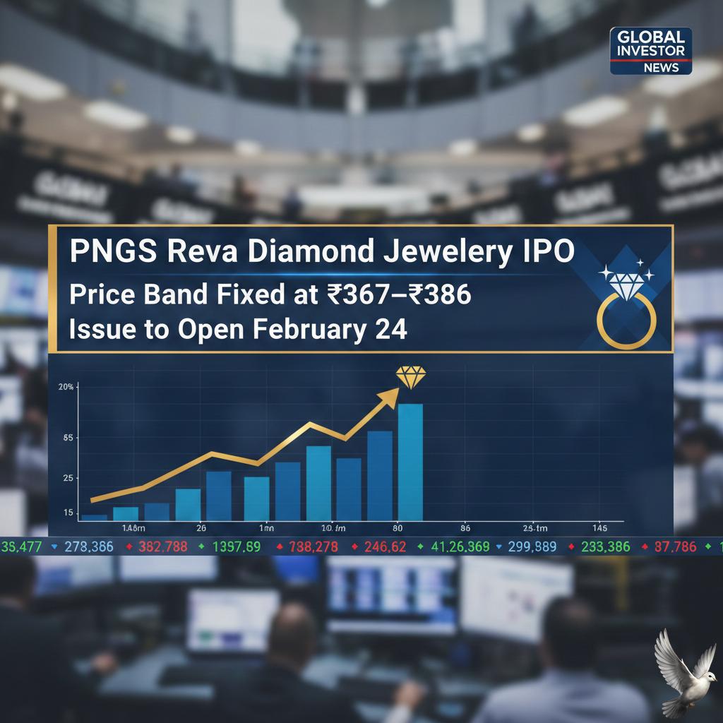 PNGS Reva Diamond Jewellery IPO: Price Band Fixed at ₹367–₹386; Issue to Open February 24