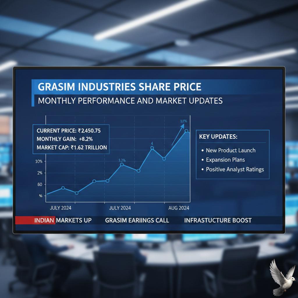 Grasim Industries Share Price: Monthly Performance and Market Updates