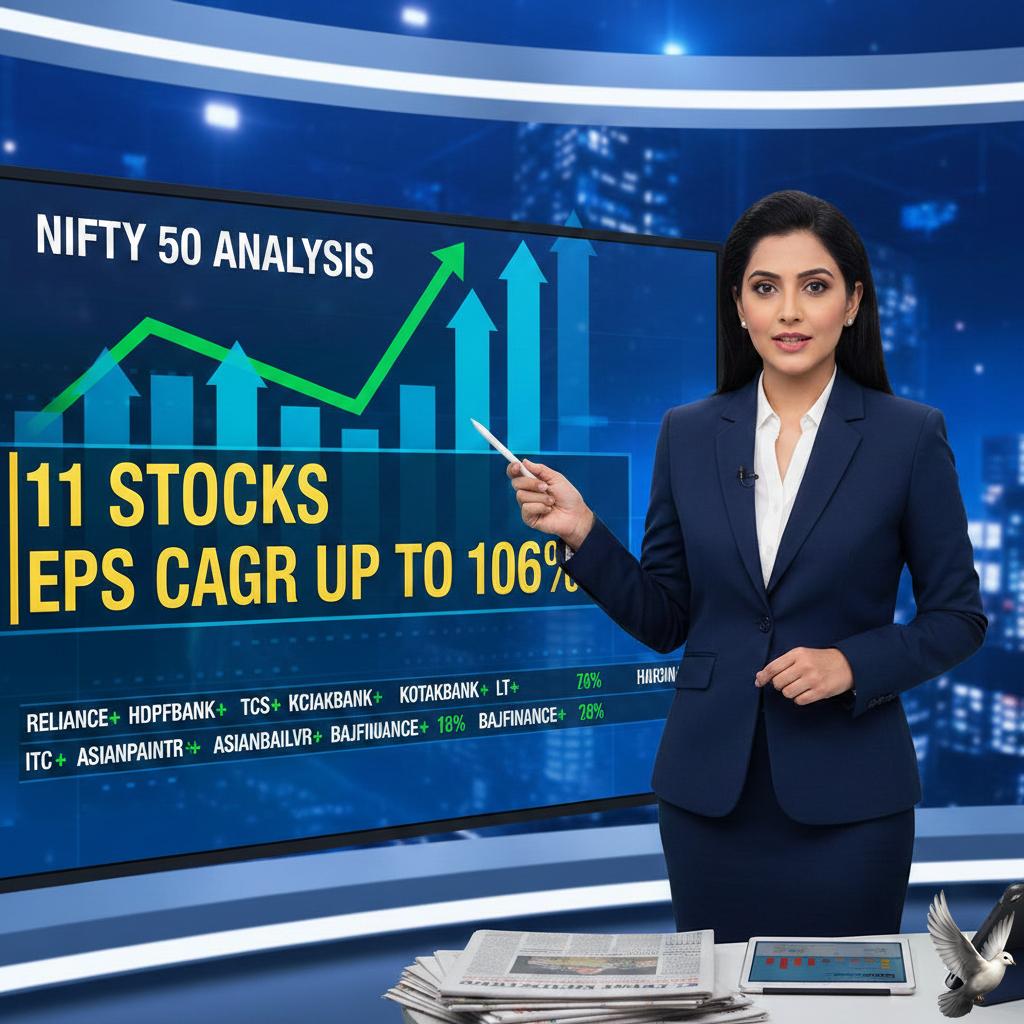 Nifty 50 Analysis: 11 Stocks Projected for EPS CAGR Up to 106%