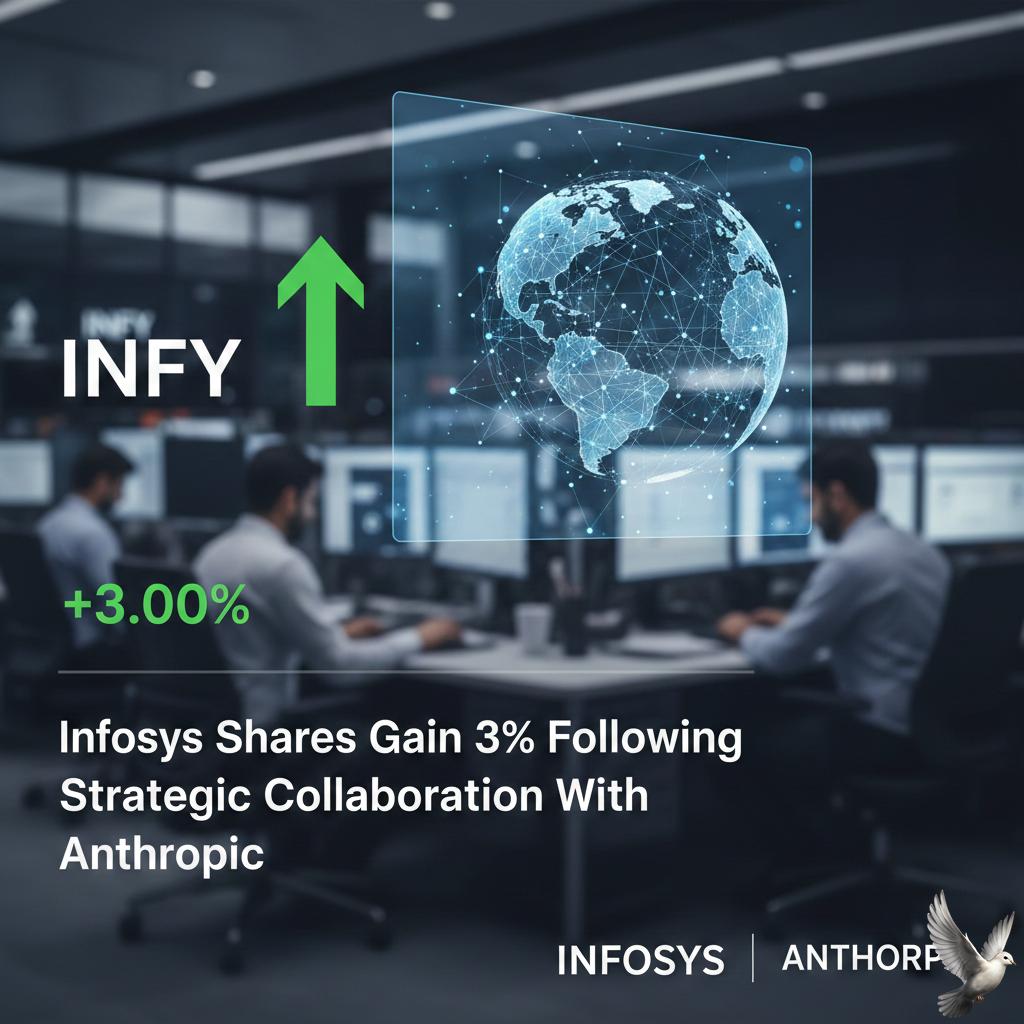 Infosys Shares Gain 3% Following Strategic Collaboration With Anthropic