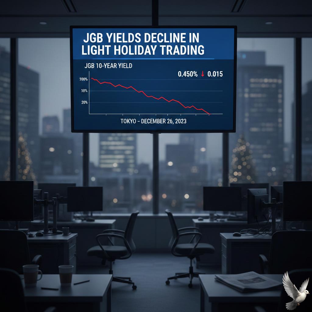 JGB Yields Decline in Light Holiday Trading