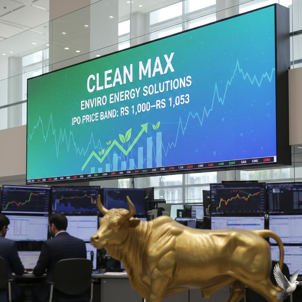 Clean Max Enviro Energy Solutions Sets IPO Price Band at Rs 1,000–Rs 1,053