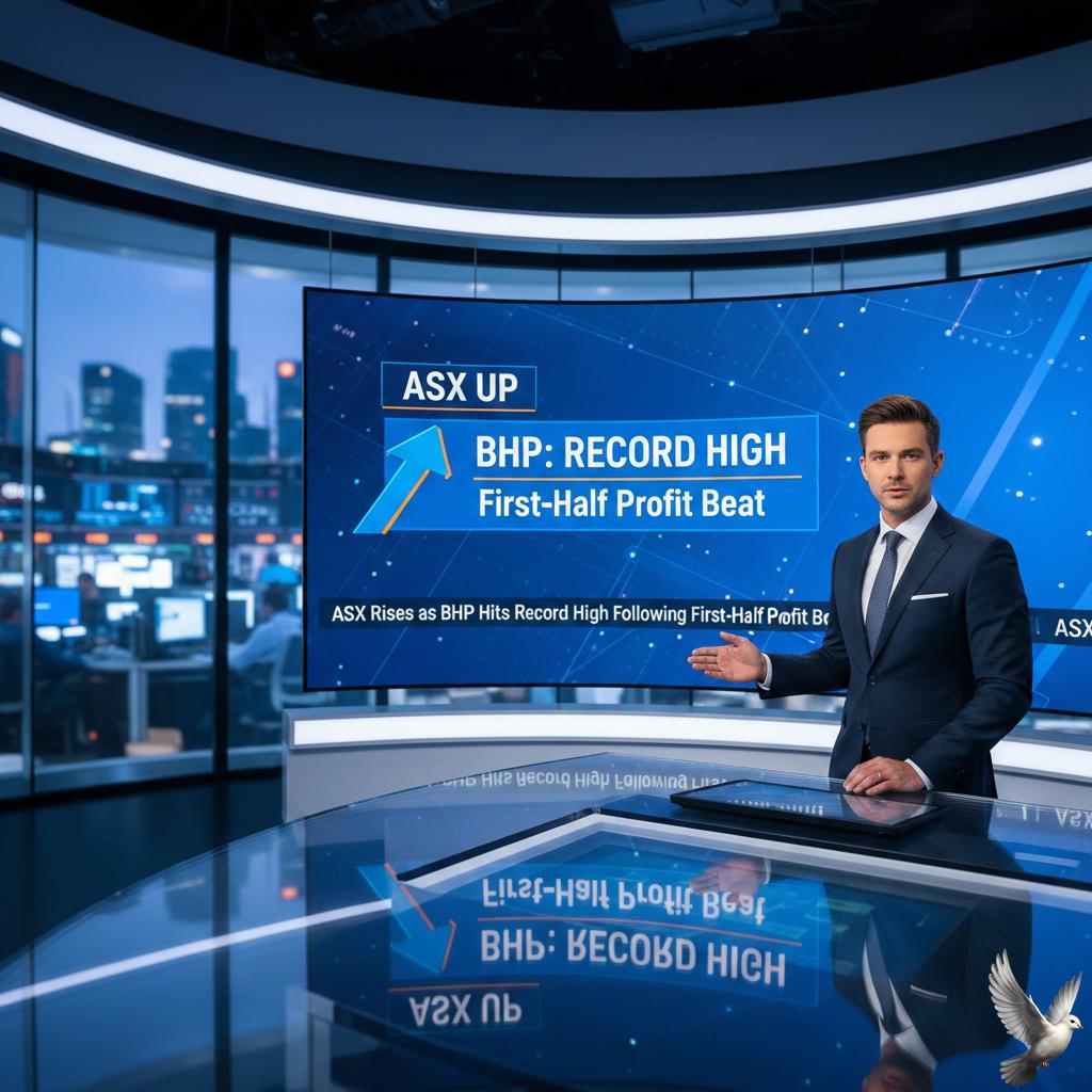 ASX Rises as BHP Hits Record High Following First-Half Profit Beat