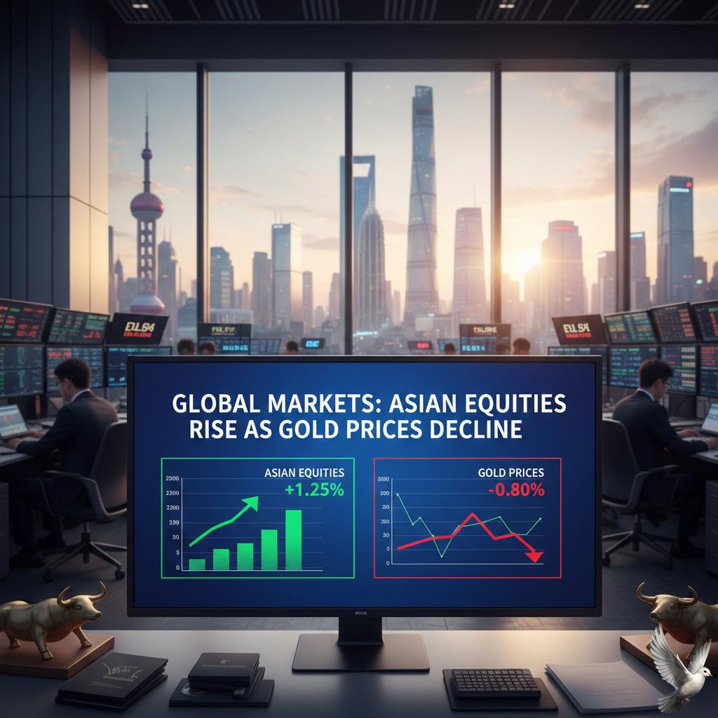Global Markets: Asian Equities Rise as Gold Prices Decline