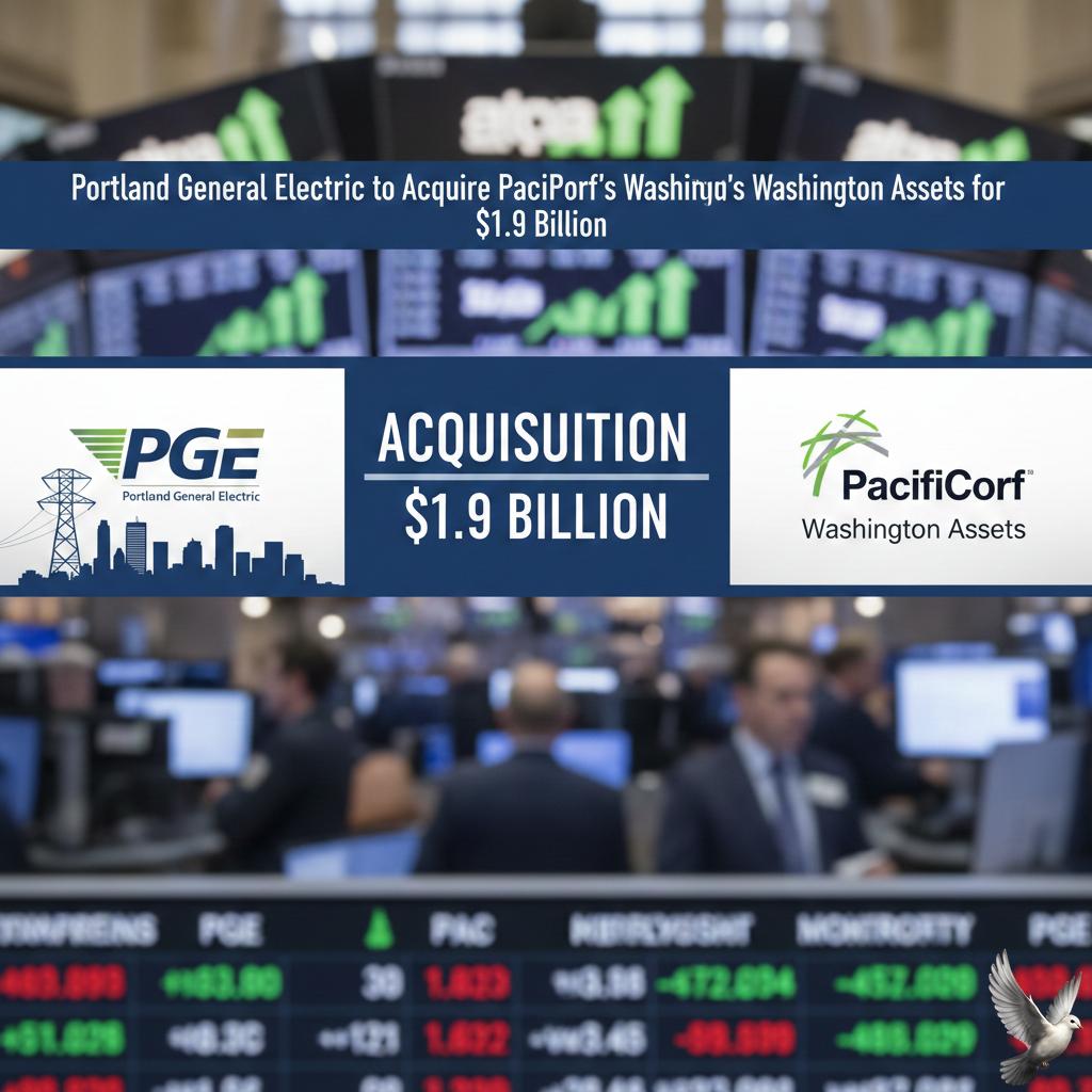 Portland General Electric to Acquire PacifiCorp’s Washington Assets for $1.9 Billion