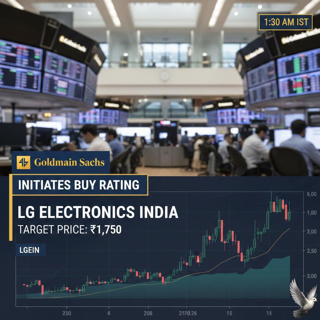 Goldman Sachs Initiates Buy Rating on LG Electronics India with Target Price of ₹1,750