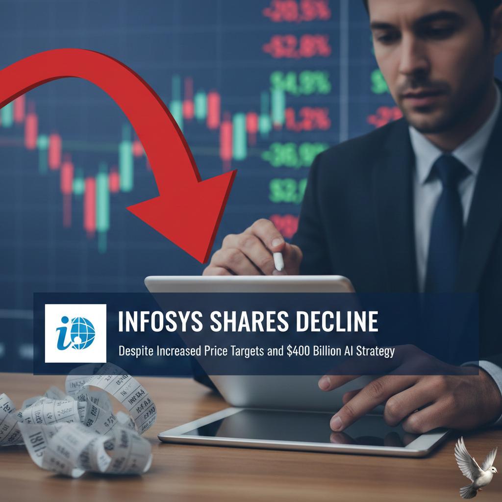 Infosys Shares Decline Despite Increased Price Targets and $400 Billion AI Strategy