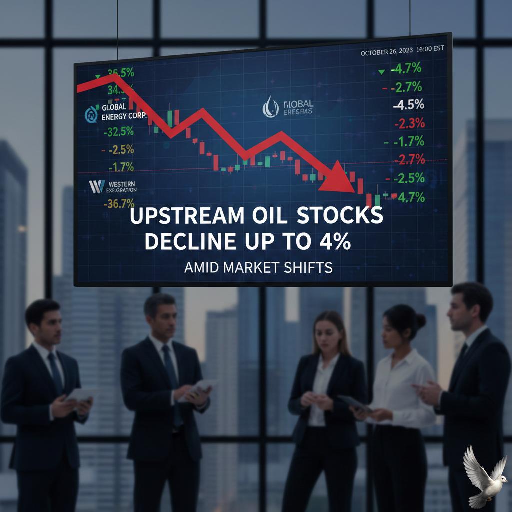 Upstream oil stocks decline up to 4% amid market shifts