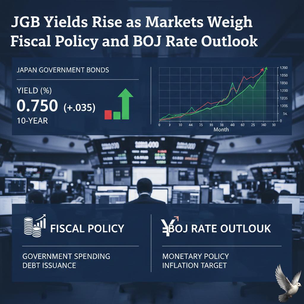 JGB Yields Rise as Markets Weigh Fiscal Policy and BOJ Rate Outlook