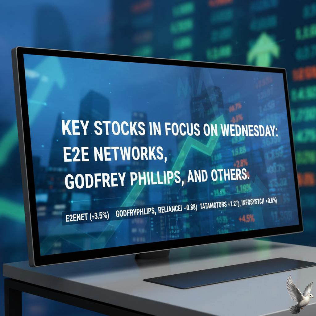 Key Stocks in Focus on Wednesday: E2E Networks, Godfrey Phillips, and Others