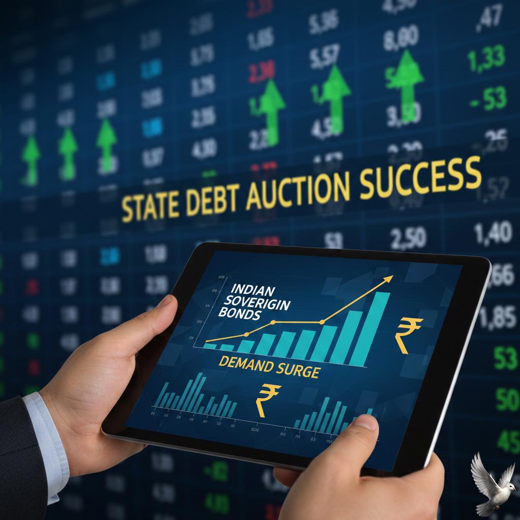 Indian Sovereign Bonds Gain Following Robust Demand at State Debt Auction