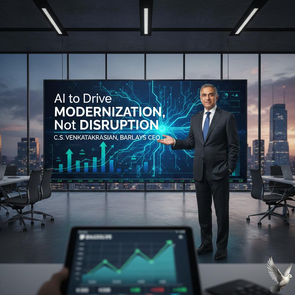 AI to Drive Modernization Rather Than Disruption, Says Barclays CEO C.S. Venkatakrishnan