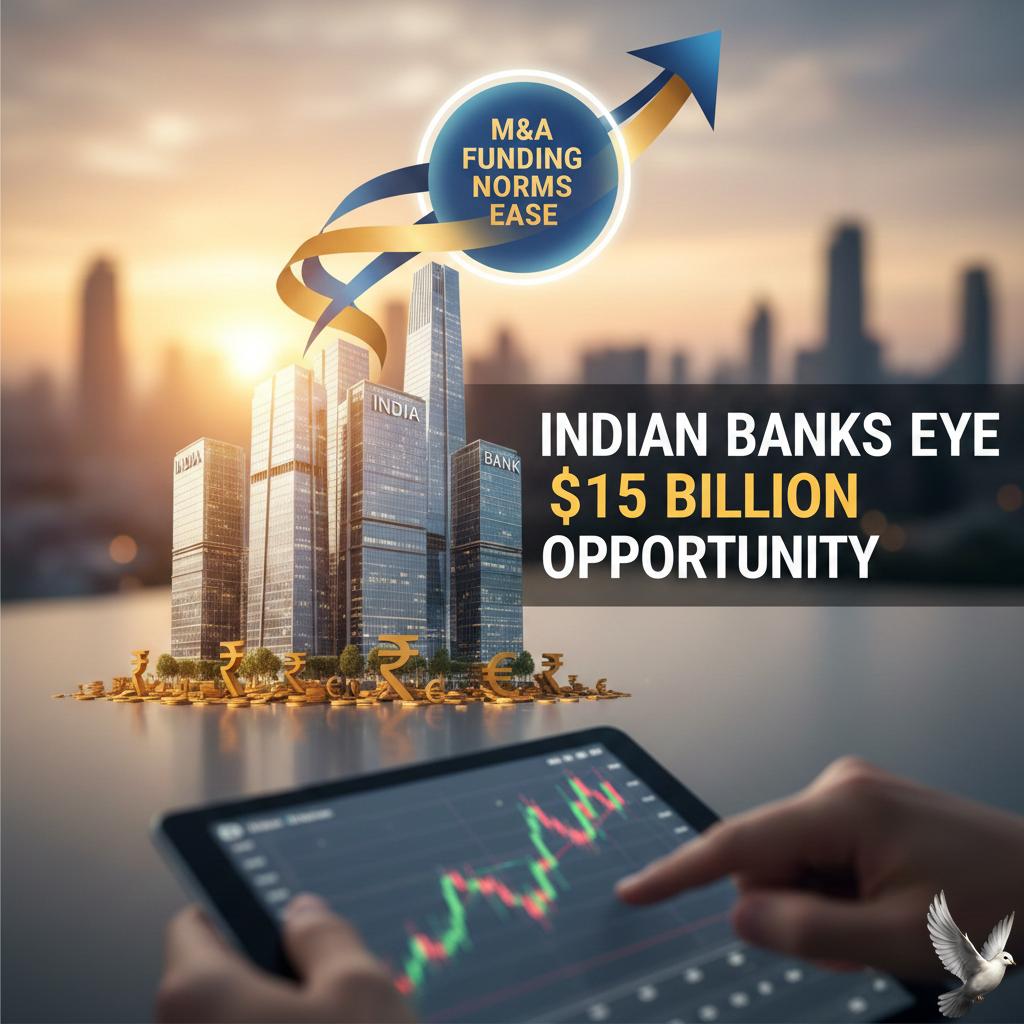 **Indian Banks Eye \$15 Billion Opportunity as M&A Funding Norms Ease**