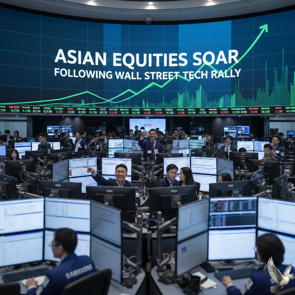 Asian Equities Gain Following Wall Street Technology Sector Rally