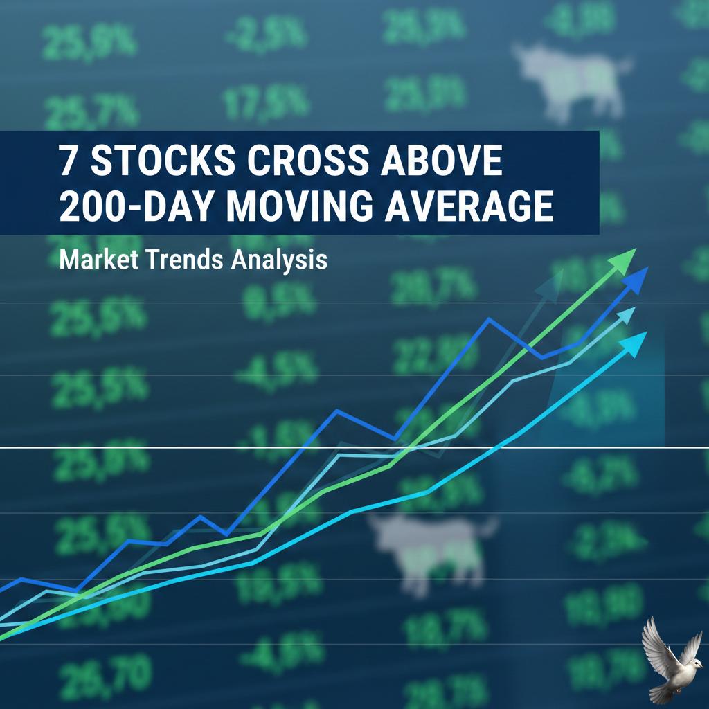 7 Stocks Cross Above 200-Day Moving Average