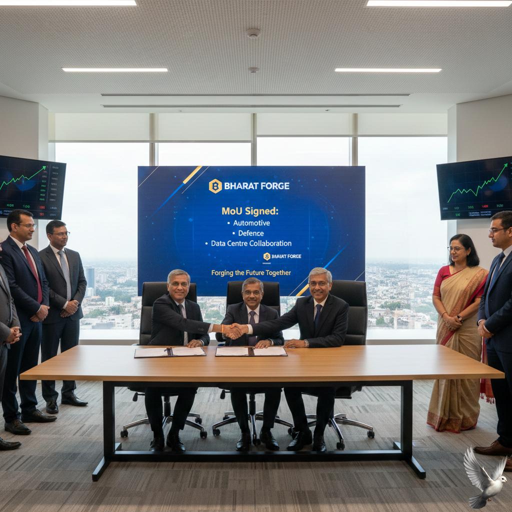 Bharat Forge Signs MoU for Automotive, Defence, and Data Centre Collaboration