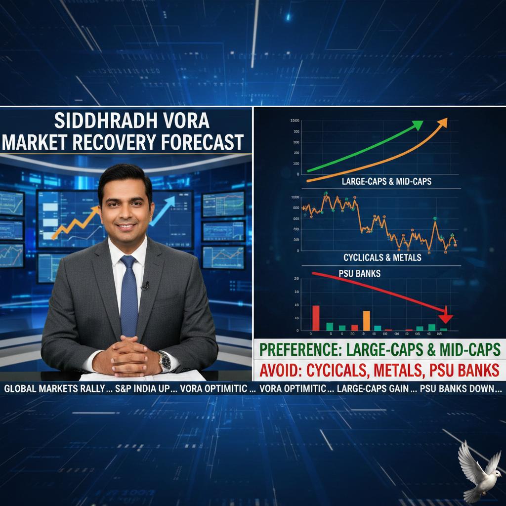 Siddharth Vora Forecasts Market Recovery with Preference for Large-caps and Mid-caps Over Cyclicals, Metals, and PSU Banks
