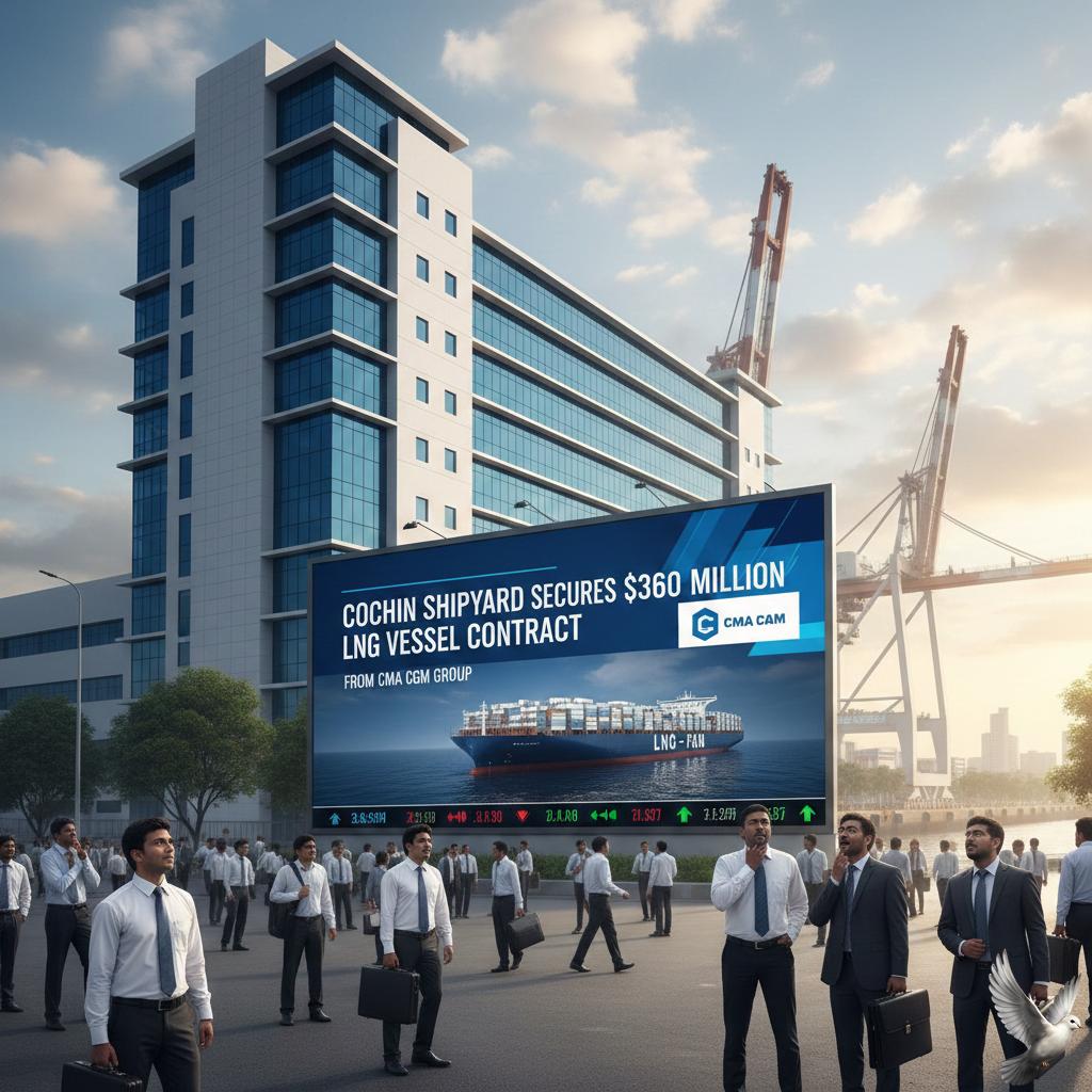 Cochin Shipyard Secures $360 Million LNG Vessel Contract from CMA CGM Group