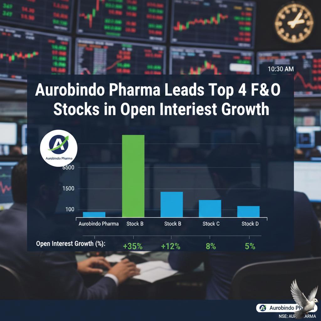 Aurobindo Pharma Leads Top 4 F&O Stocks in Open Interest Growth