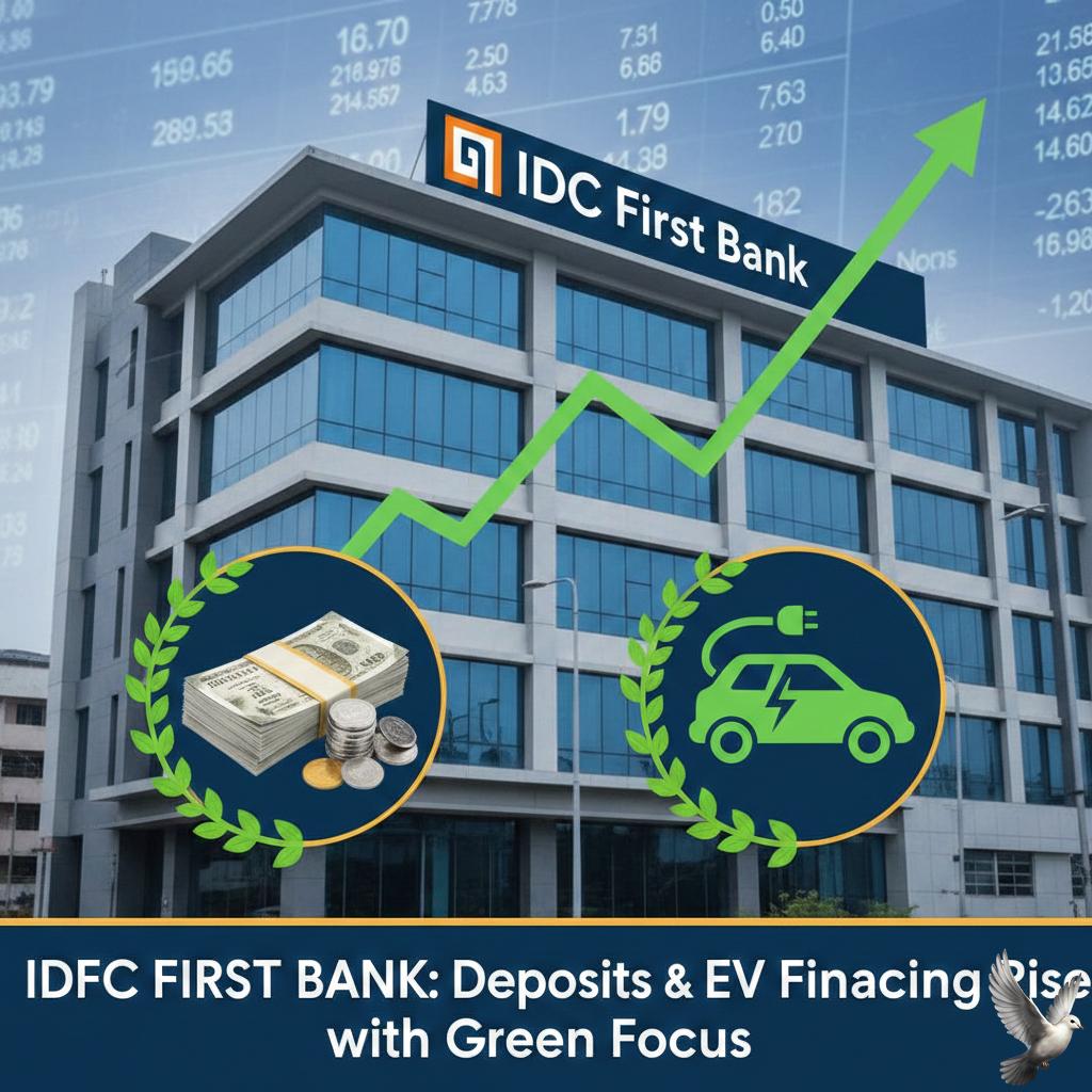 IDFC First Bank Reports Growth in Deposits and EV Financing Amid Sustainability Initiatives