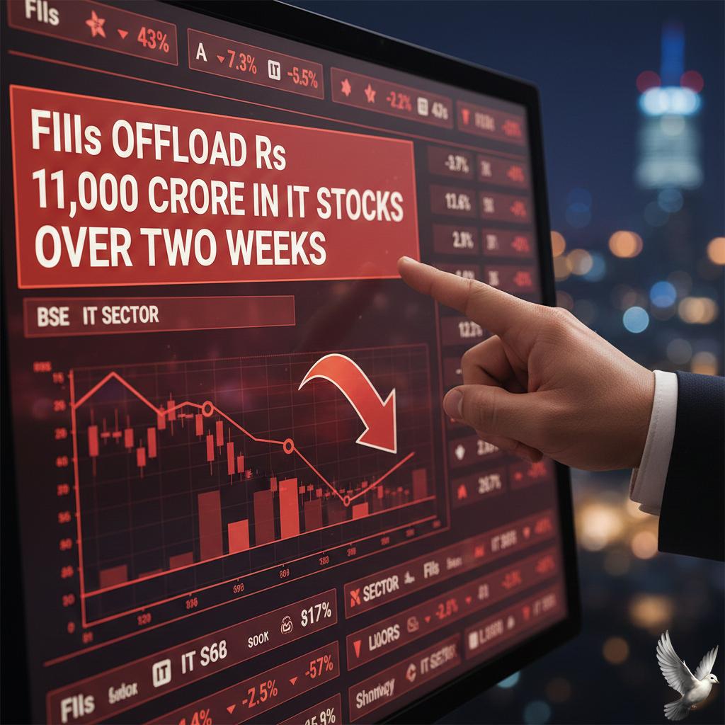 FIIs Offload Rs 11,000 Crore in IT Stocks Over Two Weeks