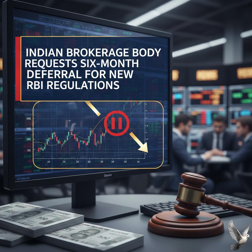 Indian Brokerage Body Requests Six-Month Deferral for New RBI Regulations