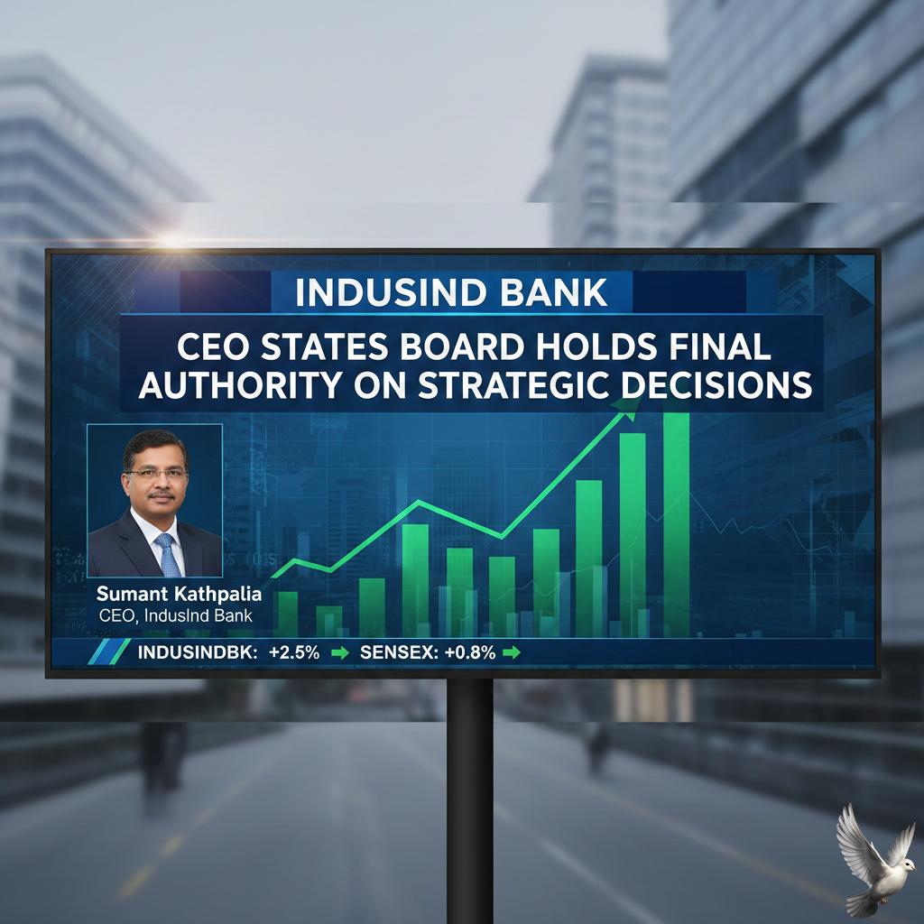 IndusInd Bank CEO States Board Holds Final Authority on Strategic Decisions