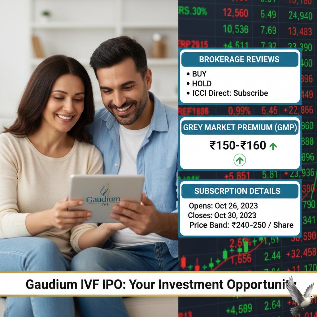 Gaudium IVF IPO: Brokerage Reviews, GMP, and Subscription Details
