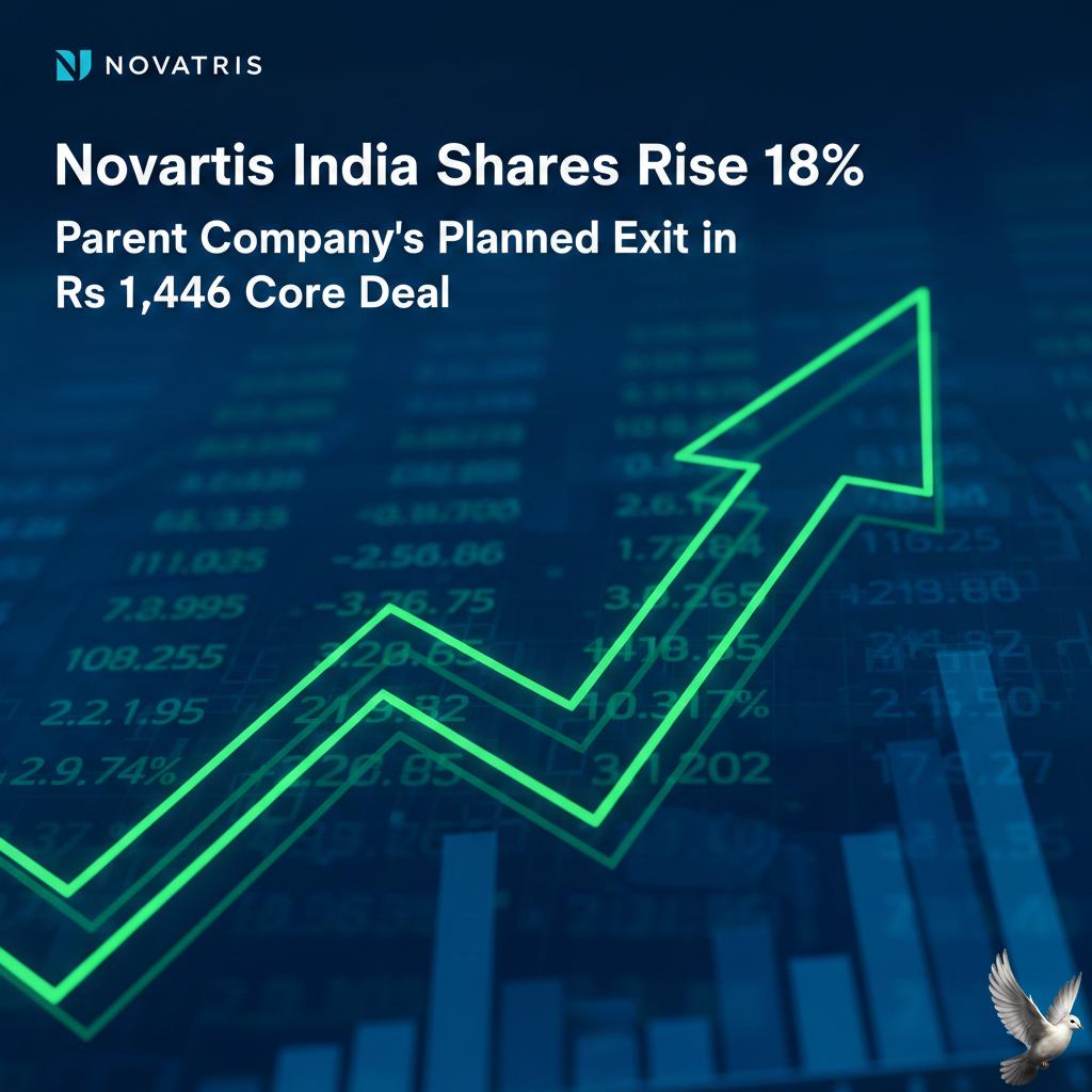 Novartis India Shares Rise 18% on Parent Company's Planned Exit in Rs 1,446 Crore Deal