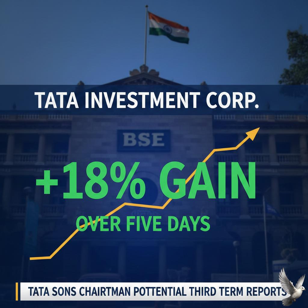 Tata Investment Corp. Shares Gain 18% Over Five Days Amid Reports of Potential Third Term for Tata Sons Chairman