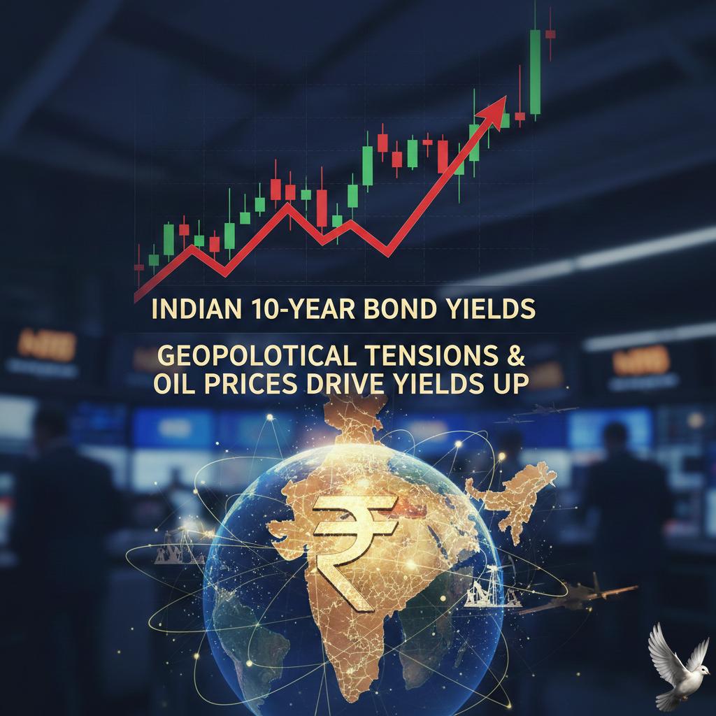 Indian Bond Yields Rise Amid Geopolitical Tensions and Higher Oil Prices