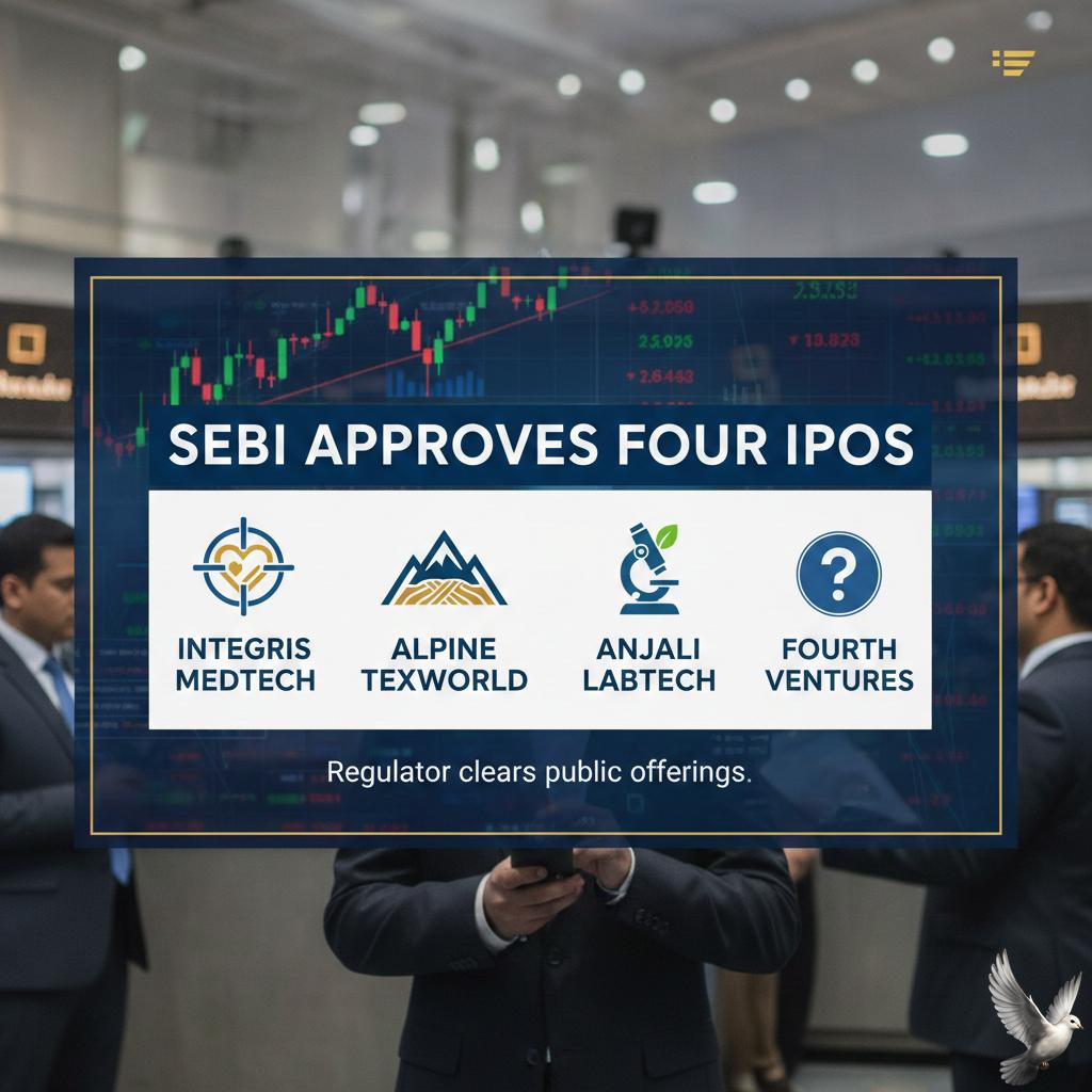 Sebi Approves Four IPOs Including Integris Medtech, Alpine Texworld, and Anjali Labtech
